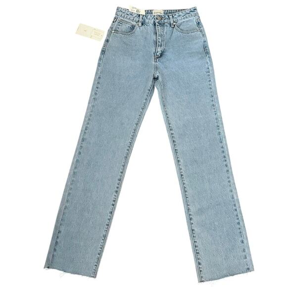 NWT Abrand Jeans Blue 94 High Rise Straight Walkaway Jeans Size 26 - Picture 4 of 10
